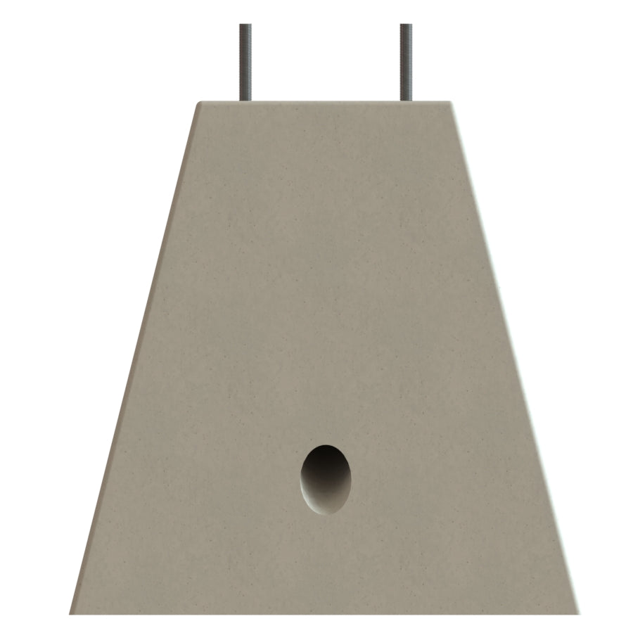 Base arbotante piramidal 40 x 80 x 80 cms anclas de 3/4
